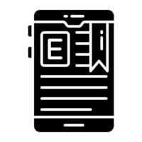 A perfect design icon of mobile bookmark vector