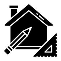 A unique design icon of home design vector