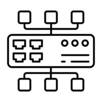 A perfect design icon of network hub vector