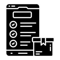 Best design icon of logistic list vector