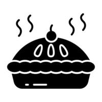 Perfect Modern design icon of apple pie vector