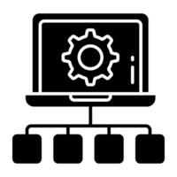 perfect download icon of system setting vector
