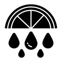 A unique design icon of lemon juice vector