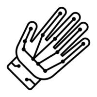 An icon design icon vr glove, Moderns technology vector