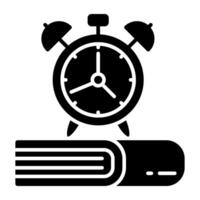 Modern design icon of study time vector