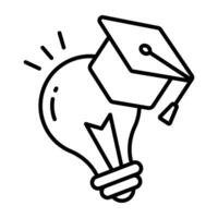 Perfect design icon of academic idea vector