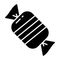 A design icon of wrapped toffee vector