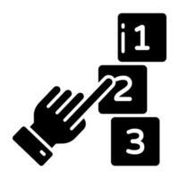 Editable designs vectors of counting blocks