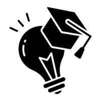 A perfect design icon of academic idea vector