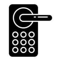Unique icon of door lock vector