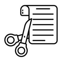 A solid design of paper cutting vector