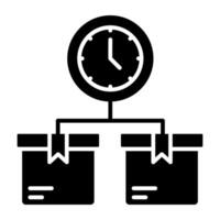 Best design icon of delivery time vector