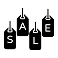 Unique icon of sale tag vector