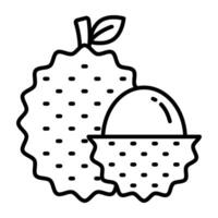 A mouth watering design of lychee vector