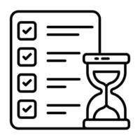 An icon design of project time vector