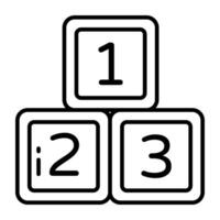 Editable of counting blocks vector