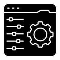 An design icon of online equalizer vector