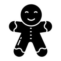 A yummy icon of gingerbreads vector