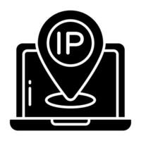 Modern design icon of IP address vector