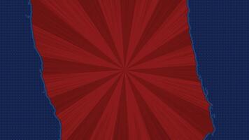 Red Torn Paper Sunburst Background on Blue Halftone Background vector