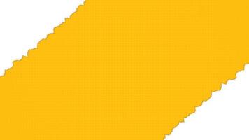Yellow Halftone Background with Ripped Paper Border vector