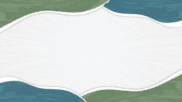 Torn Paper Background Comic Style with Green and Blue Color vector