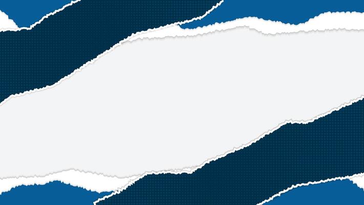 Abstract Blue and White Ripped Paper Layers Texture Background