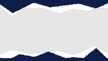 Abstract Blue Torn Paper Effect Layers Background vector