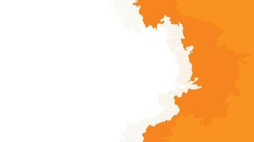 Bright Orange Abstract Grunge Background with Halftone vector