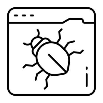 un diseño icono de web error vector