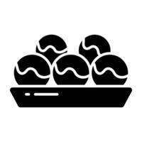 An icon design of luqaimat vector