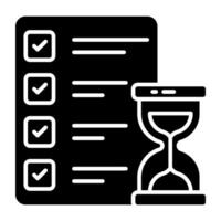 An icon designs of project time vector