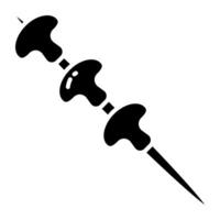 A Perfect design icon of bbq skewer vector