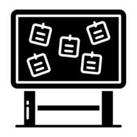 Trending design icon of noticeboard vector