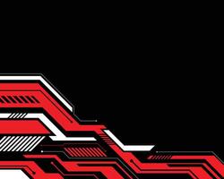 Abstract futuristic technology red stripes modern background for car wrap sticker vector