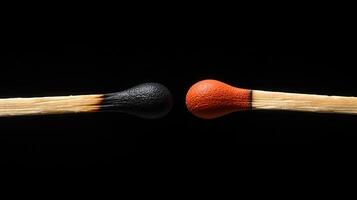 Before After Striking Matchstick Head, Chemical Texture photo