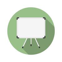 Whiteboard icon, flat design vector