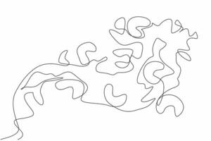 Continuous one line drawing chocolate splash with some cashew in it. Creative advertising media. Appetizing. Tasty. National Chocolate Covered Cashews Day. Single line draw design illustration vector