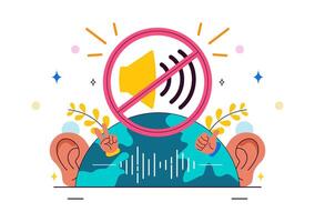 Illustration of soundproofing concept vector