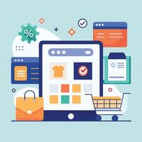 icons for web and mobile applications, a set of symbols for internet technology and business infographics vector