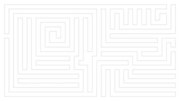 Gray labyrinth pattern lines on white background graphic illustration. vector