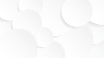 Abstract white circles background design vector