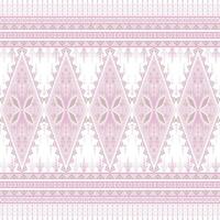 soft pink color geometric ethnic pattern vector