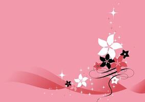 Elegant Abstract Floral Pink Watercolor Background Illustration for Modern Design vector