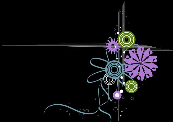 Elegant Mystical Dark Floral Pattern Abstract Art for Premium Designs