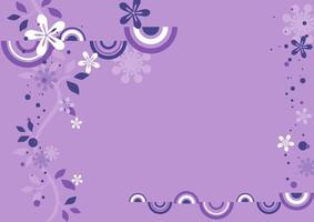 Elegant Abstract Floral Pattern in Soft Purple, Modern Botanical Background vector