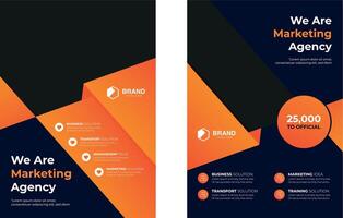 Modern Abstract Business Flyer Template for Brochure, Annual Report, or Corporate Cover Design vector