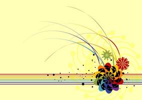 Elegant Floral Pattern in Soft Yellow, Spring Background Illustration vector