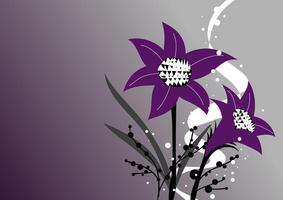 Soft Plum Floral Abstract Background Illustration vector