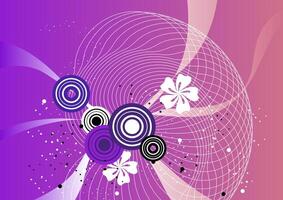 Elegant Floral Abstract Background in Soft Plum Design vector